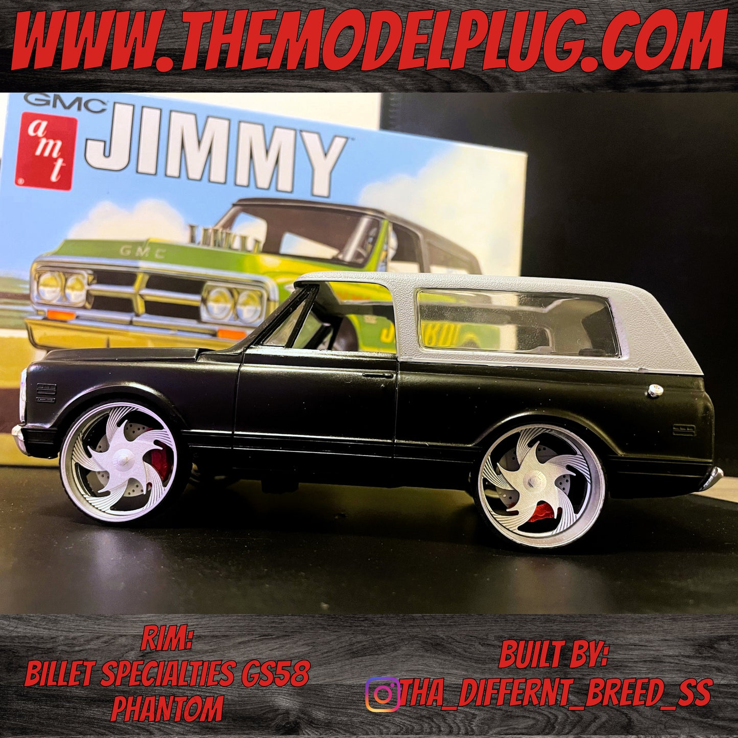 1/25 Scale - Billet Specialties GS58 Phantom (V28) in 24"-30" Trucks, SUV, Box Chevy, Donk, G-Body
