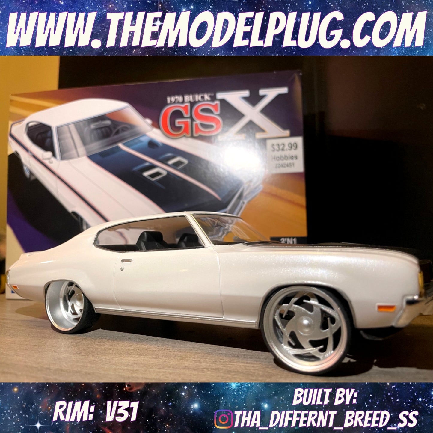 1/25 Scale - Billet Specialties GS53 - V31 in 26"-30" Donk, Caprice, Vans, Box Chevy, Truck