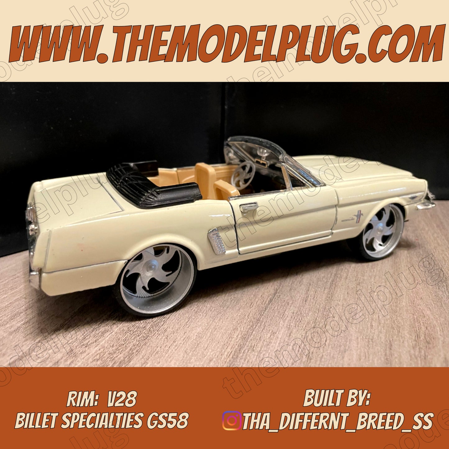 1/25 Scale - Billet Specialties GS58 Phantom (V28) in 24"-30" Trucks, SUV, Box Chevy, Donk, G-Body