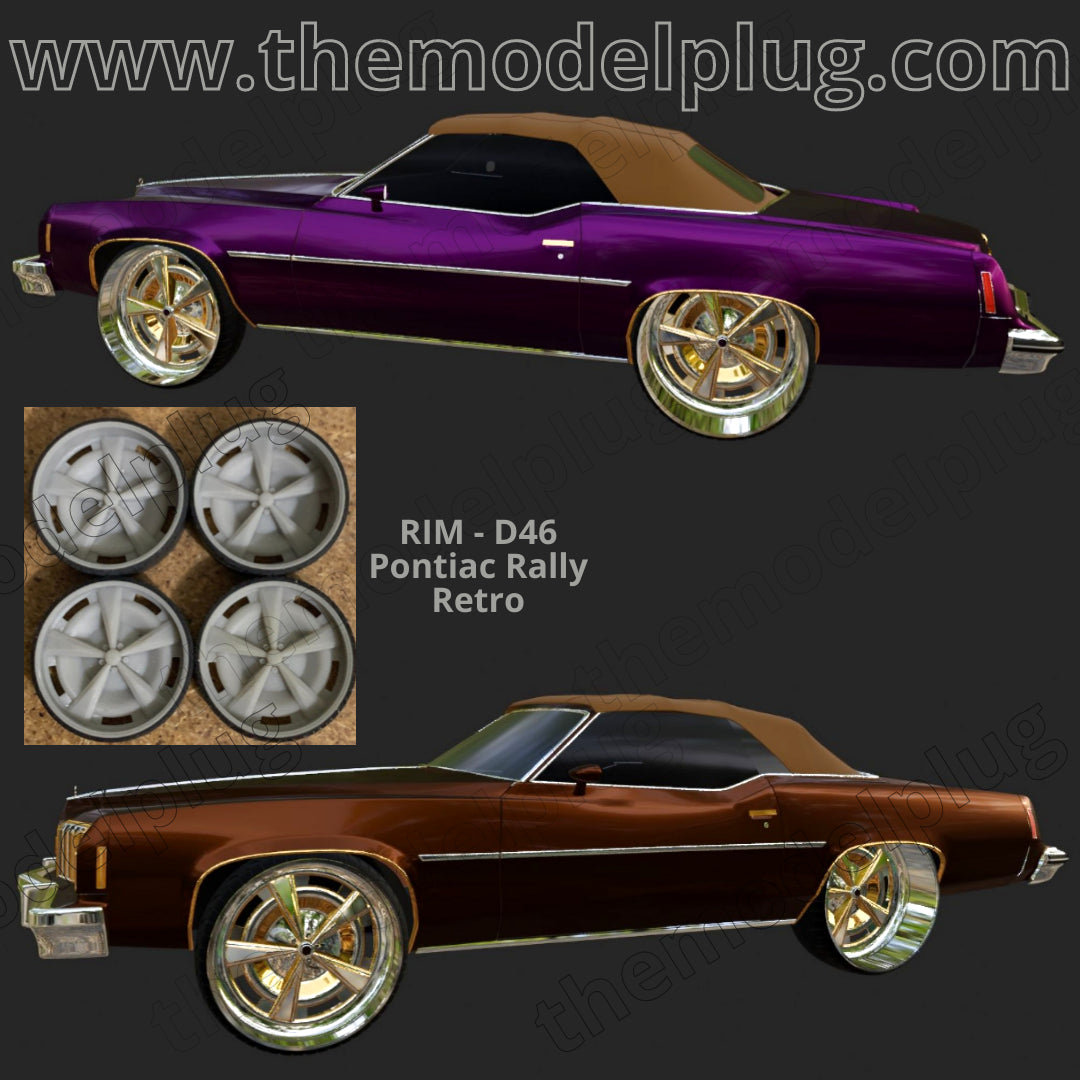 1/25 Scale - TMP D046 Pontiac Rally Retro - in 26"-30" Big Rims