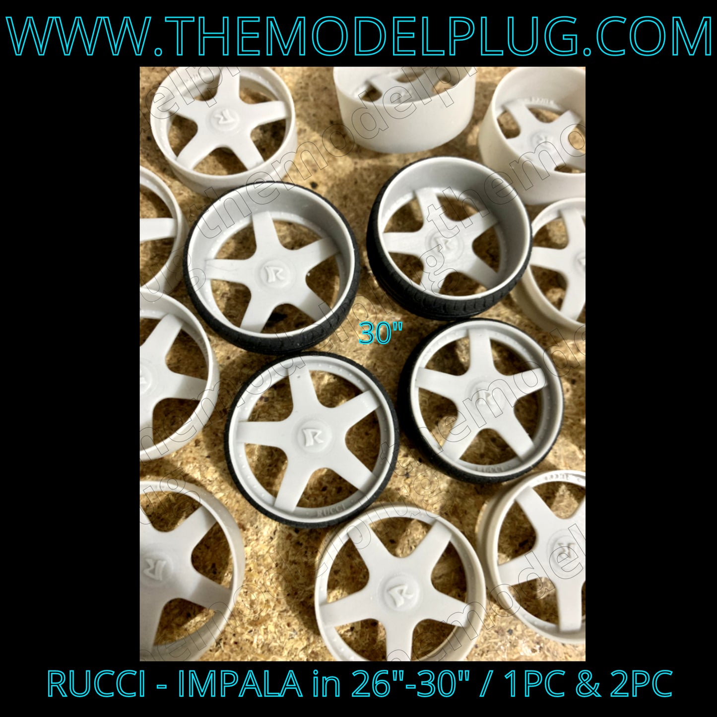 1/25 Scale - RUCC! IMPALA in 26"-30" Impala SS, Bubble, Caprice, Big Rims, B-Body