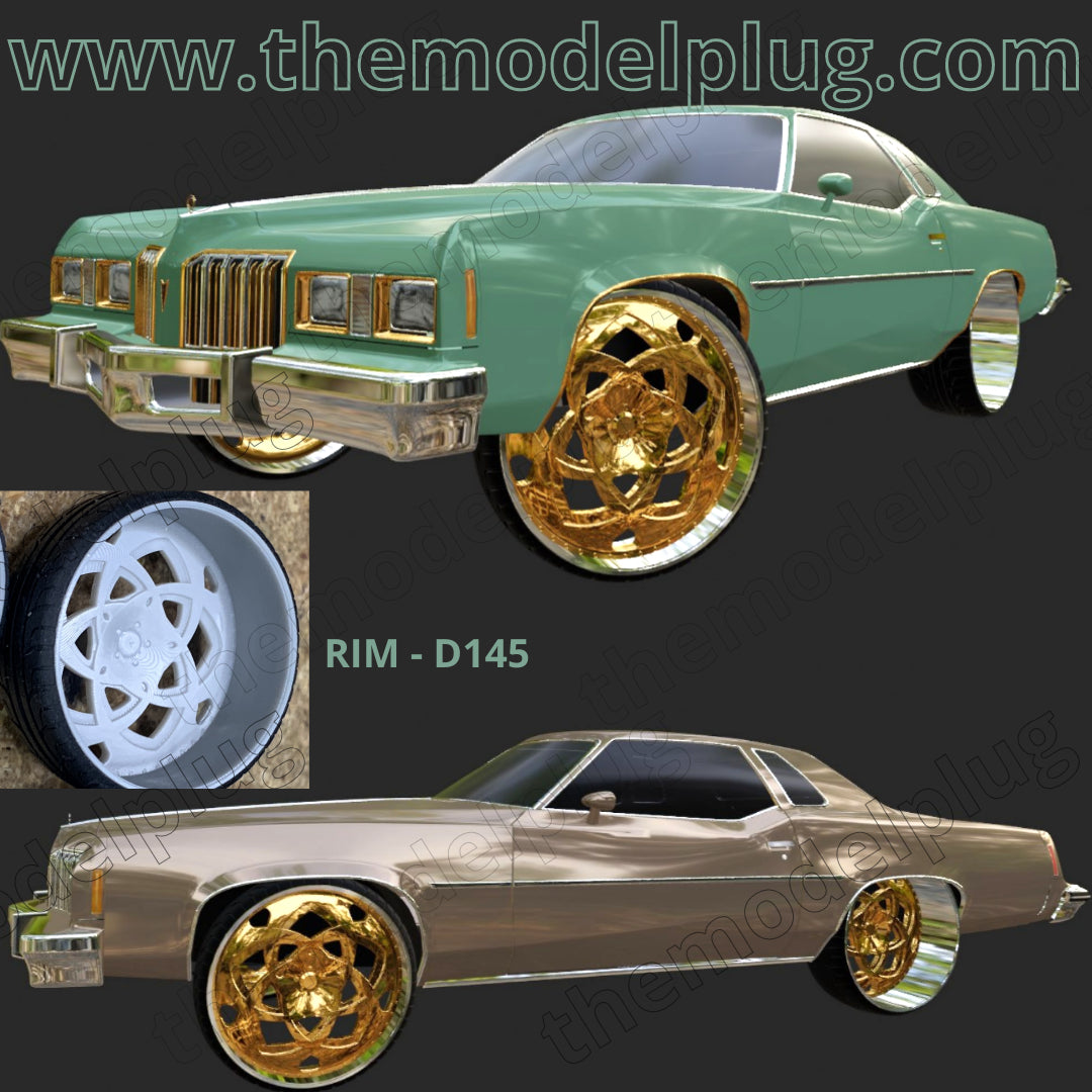1/25 Scale - TMP D145 in 26"-36" Donk, Big Rims, Box Chevy, G-Body