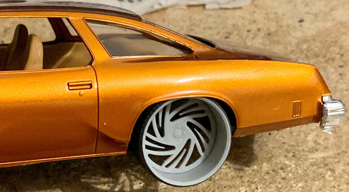 1/25 Scale - TMP V37 Custom in 26"-30" Donk, Big Rims, Box Chevy, G-Body