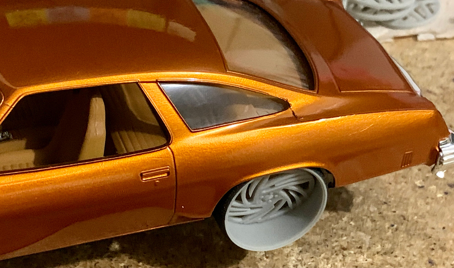 1/25 Scale - TMP V37 Custom in 26"-30" Donk, Big Rims, Box Chevy, G-Body