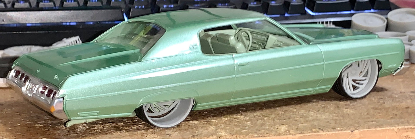 1/25 Scale - TMP V37 Custom in 26"-30" Donk, Big Rims, Box Chevy, G-Body