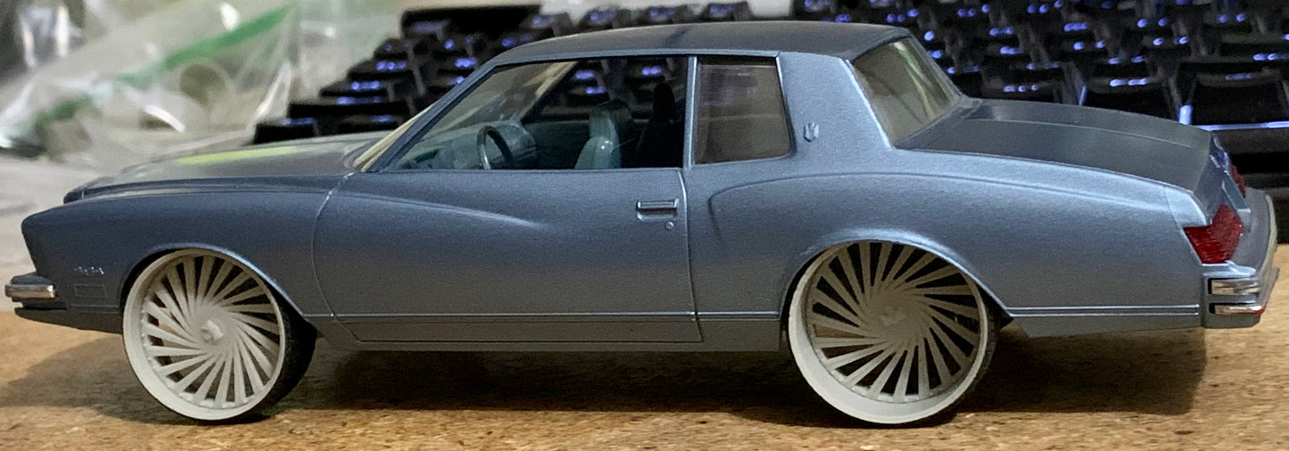 1/25 Scale - DUB DAZED D61 in 26"-30" Donk, Big Rims, Box Chevy, G-Body
