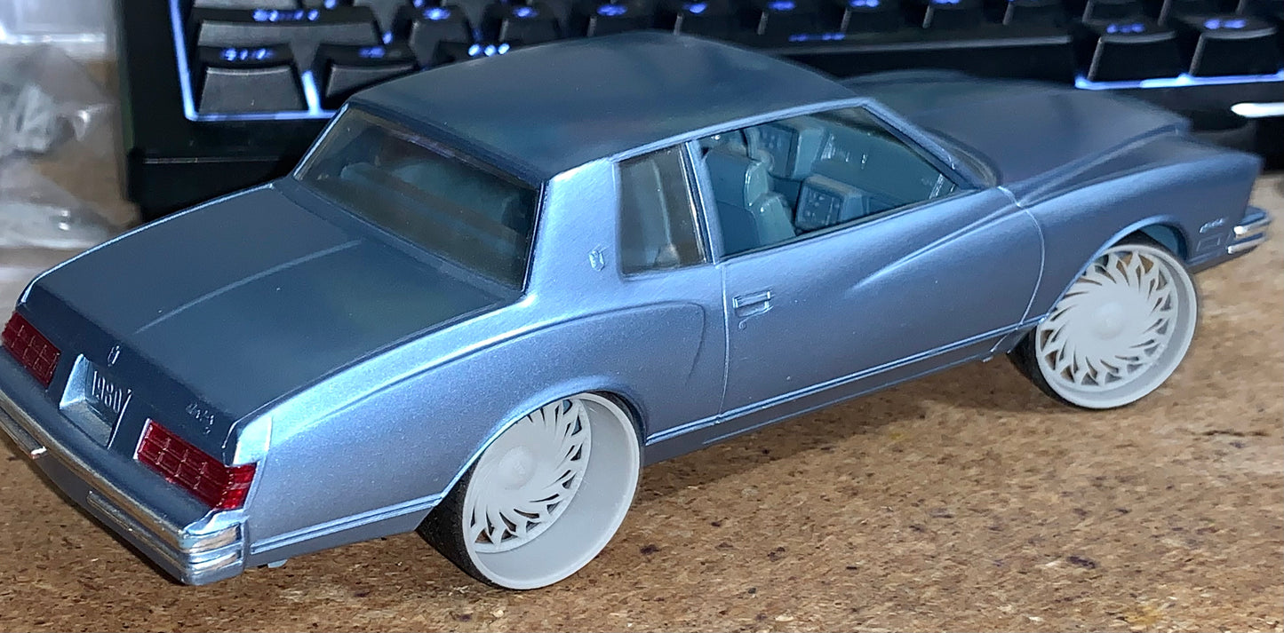 1/25 Scale - TMP D062 Custom in 26"-30" Donk, Big Rims, Box Chevy, G-Body