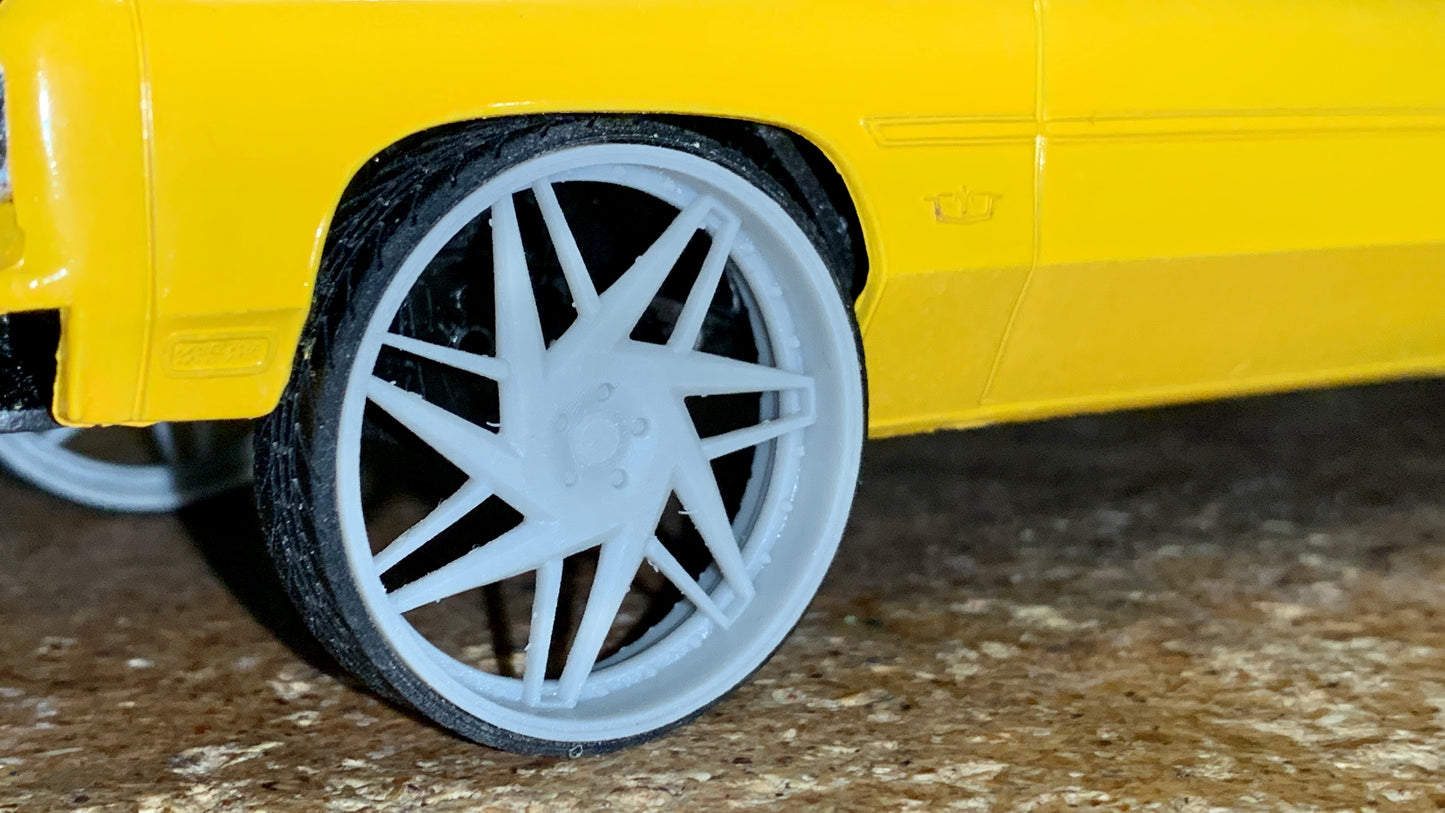 1/25 Scale - TMP D027 in 26"-36" Donk, Box, Big Rims, Trucks