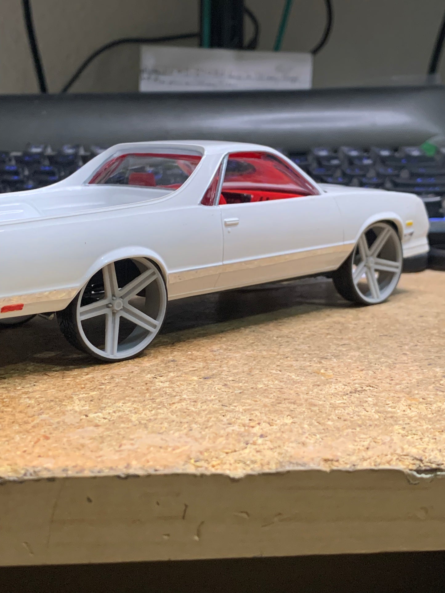 1/25 Scale - TMP D109 IROC in 28" Donk, Box, Big Rims, G-Body, Camaro, Iroc Z