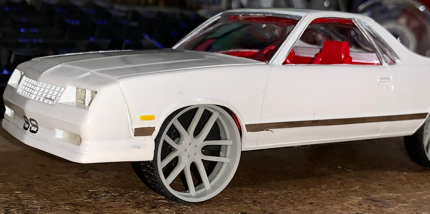 1/25 Scale - TMP D133 Custom in 26"-30" Donk, Big Rims, Box Chevy, G-Body