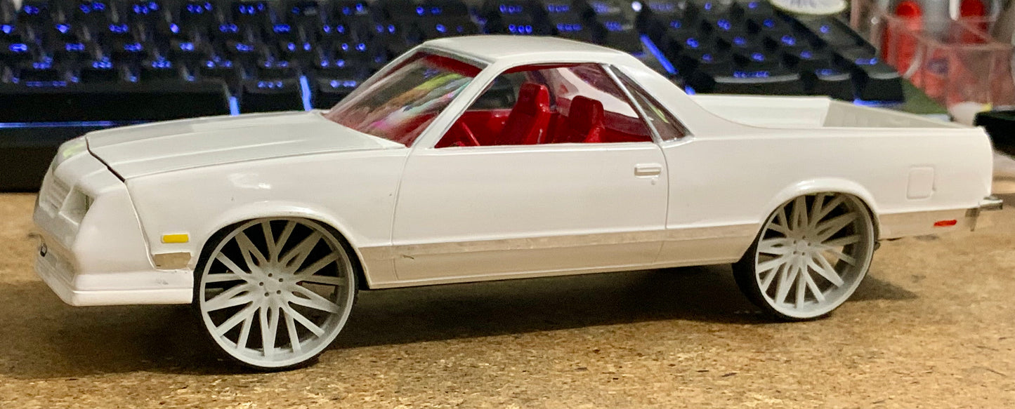 1/25 Scale - TMP D132 Custom in 26"-30" Donk, Big Rims, Box Chevy, G-Body
