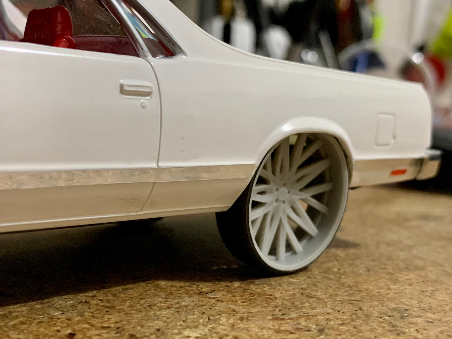 1/25 Scale - TMP D132 Custom in 26"-30" Donk, Big Rims, Box Chevy, G-Body