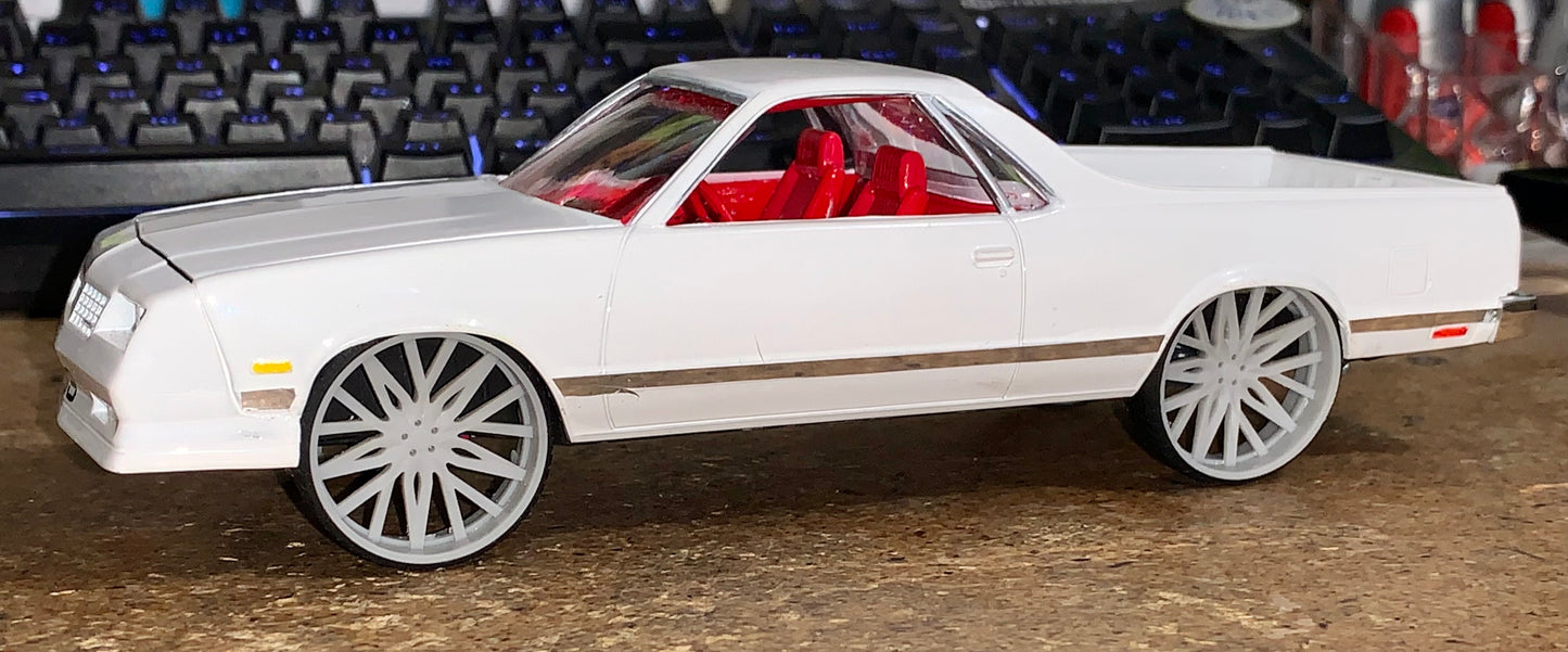 1/25 Scale - TMP D132 Custom in 26"-30" Donk, Big Rims, Box Chevy, G-Body