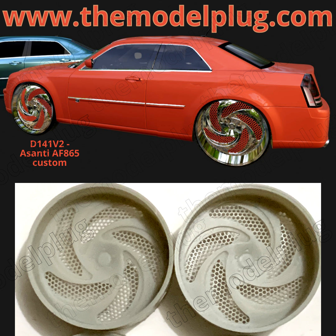1/25 Scale - ASANT! AF865 custom - D141V2 in 26"-36" Donk, Big Rims, Box Chevy, G-Body