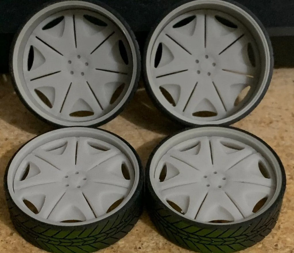 1/25 Scale - ASANT! AF139 - D101 in 26"-36" Donk, Big Rims, Trucks, SUV