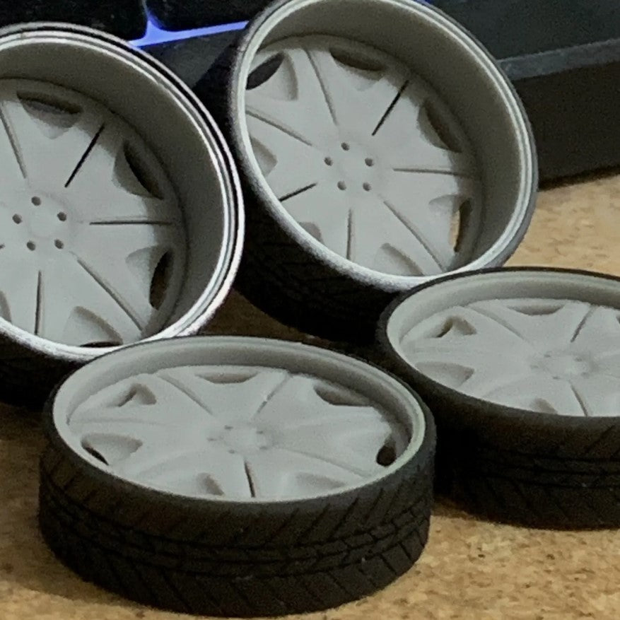 1/25 Scale - ASANT! AF139 - D101 in 26"-36" Donk, Big Rims, Trucks, SUV