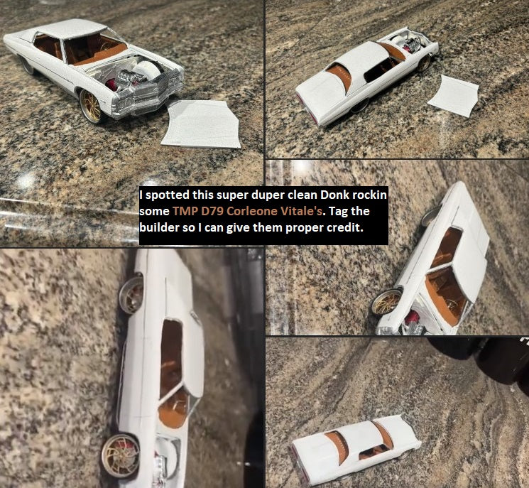 1/25 Scale - TMP D079 CORLEONE VITALE in 26"-30" Donk, Big Rims, Trucks