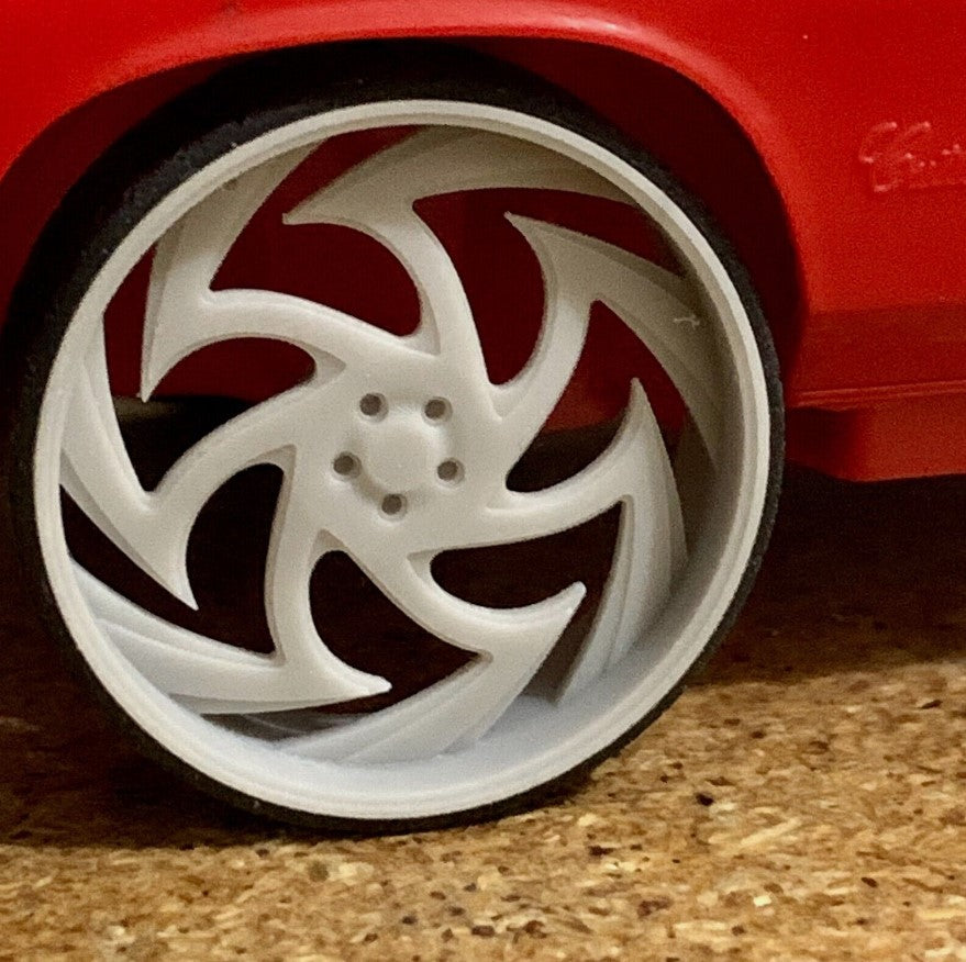 1/25 Scale - TMP D095 AMAN! CARITO in 26"-36" Donk, Big Rims, Box Chevy, G-Body