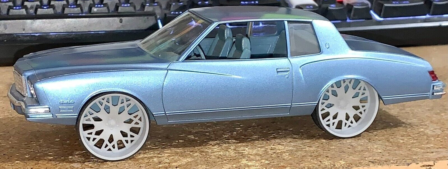 1/25 Scale - TMP D089 Forgi Custom in 26"-30" Donk, Big Rims, Box Chevy, G-Body