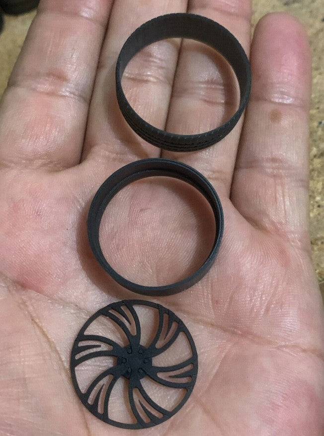 1/25 Scale - TMP D051 (6 lug) in 26"-30" Big Rims, Trucks