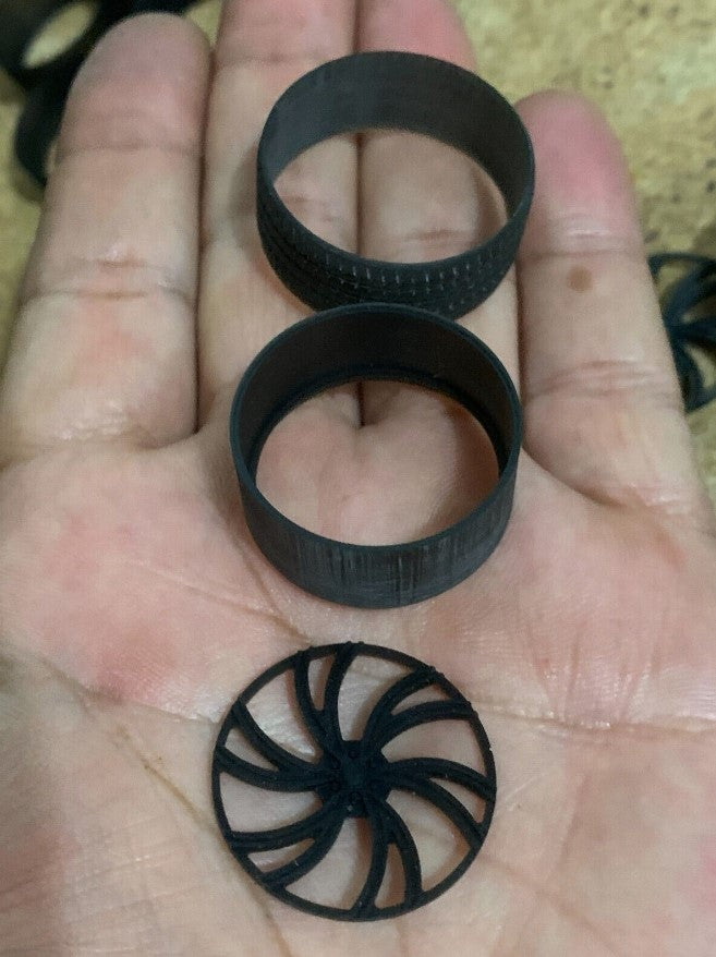 1/25 Scale - TMP D050 (6 lug) in 26"-30" Big Rims, Trucks