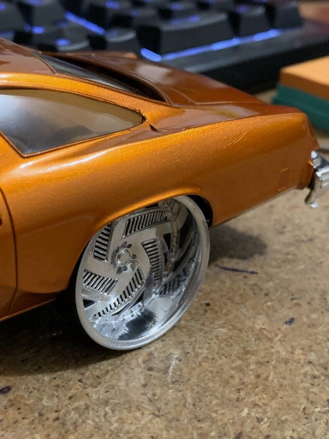 1/25 Scale - TMP D034V2 - in 26"-36" Donk, Big Rims, Trucks, Box, G-Body, B-Body