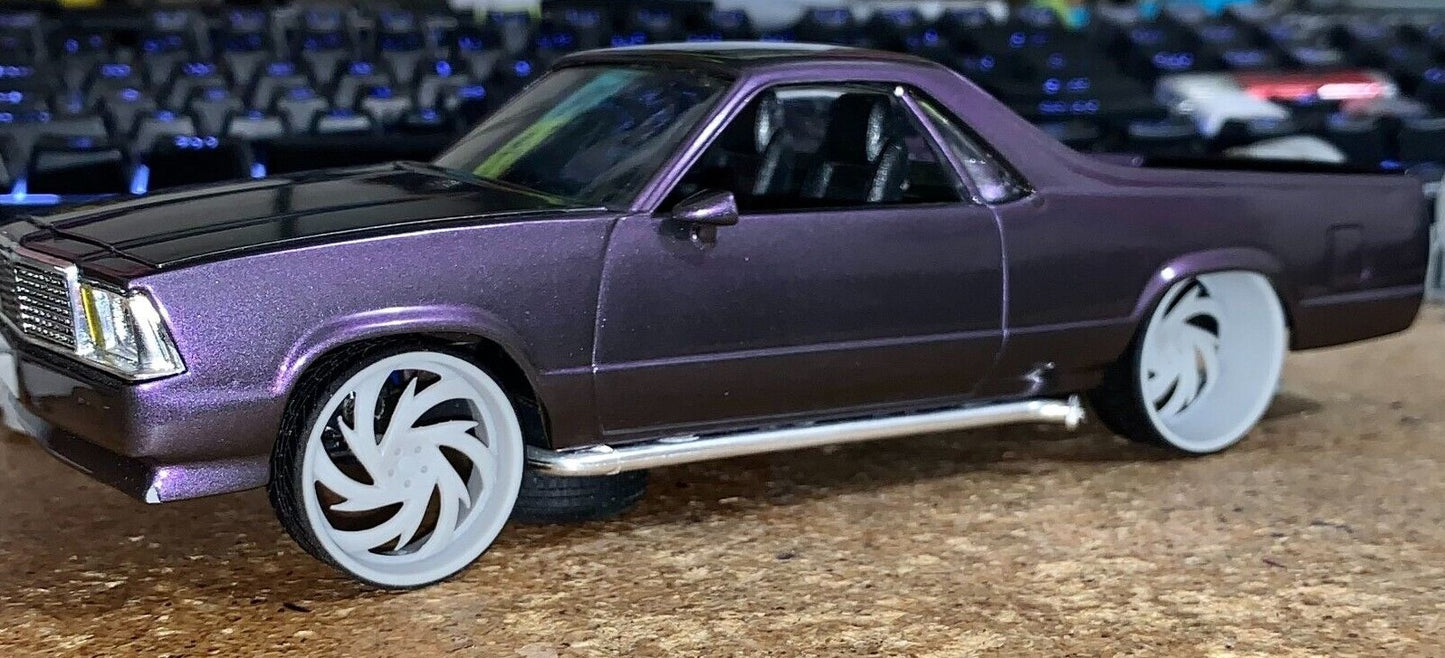 1/25 Scale - TMP D096 in 26"-30" Donk, Big Rims, Box Chevy, G-Body, Bubble