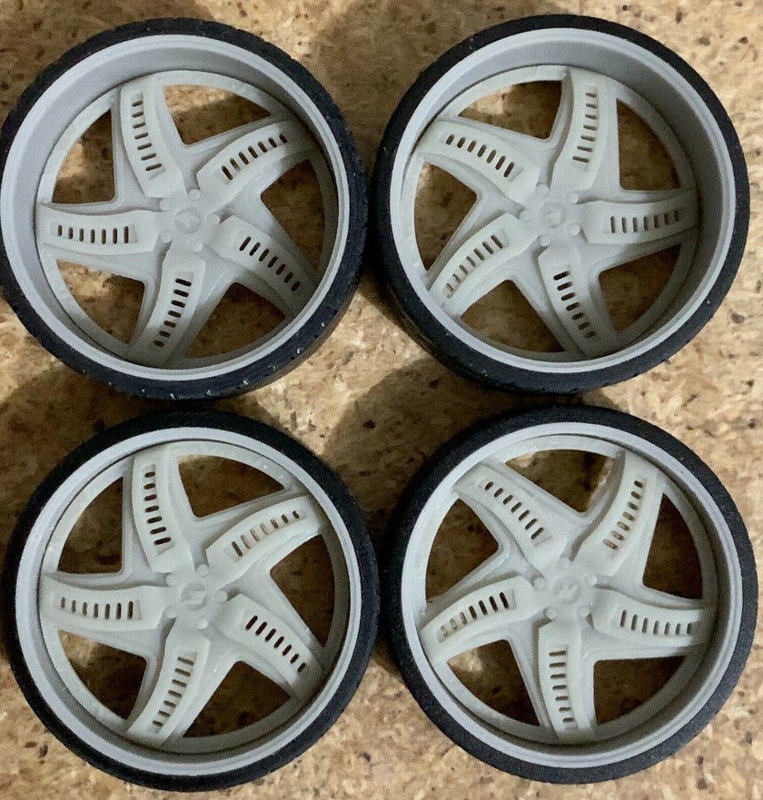 1/25 Scale - TMP D069V3 in 26"-30" Donk, Big Rims, Box Chevy, G-Body