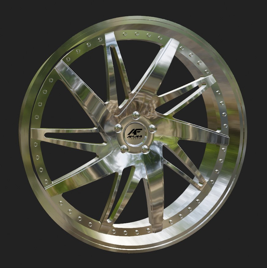 1/25 Scale - AMAN! NAVA - in 26"-36" Donk, Big Rims, Box Chevy, G-Body