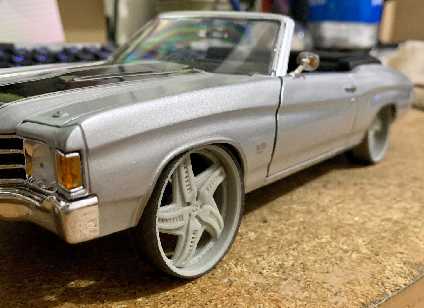 1/25 Scale - TMP D069V3 in 26"-30" Donk, Big Rims, Box Chevy, G-Body