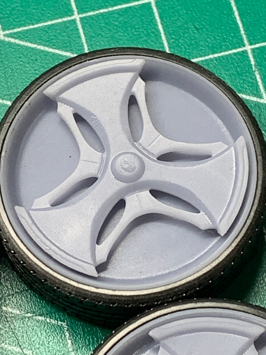 1/25 Scale - DAVIN "BLAC TALON 3" Spinner - in 26"-36" Donk, Big Rims, Old Schools, Traditionals, SUV