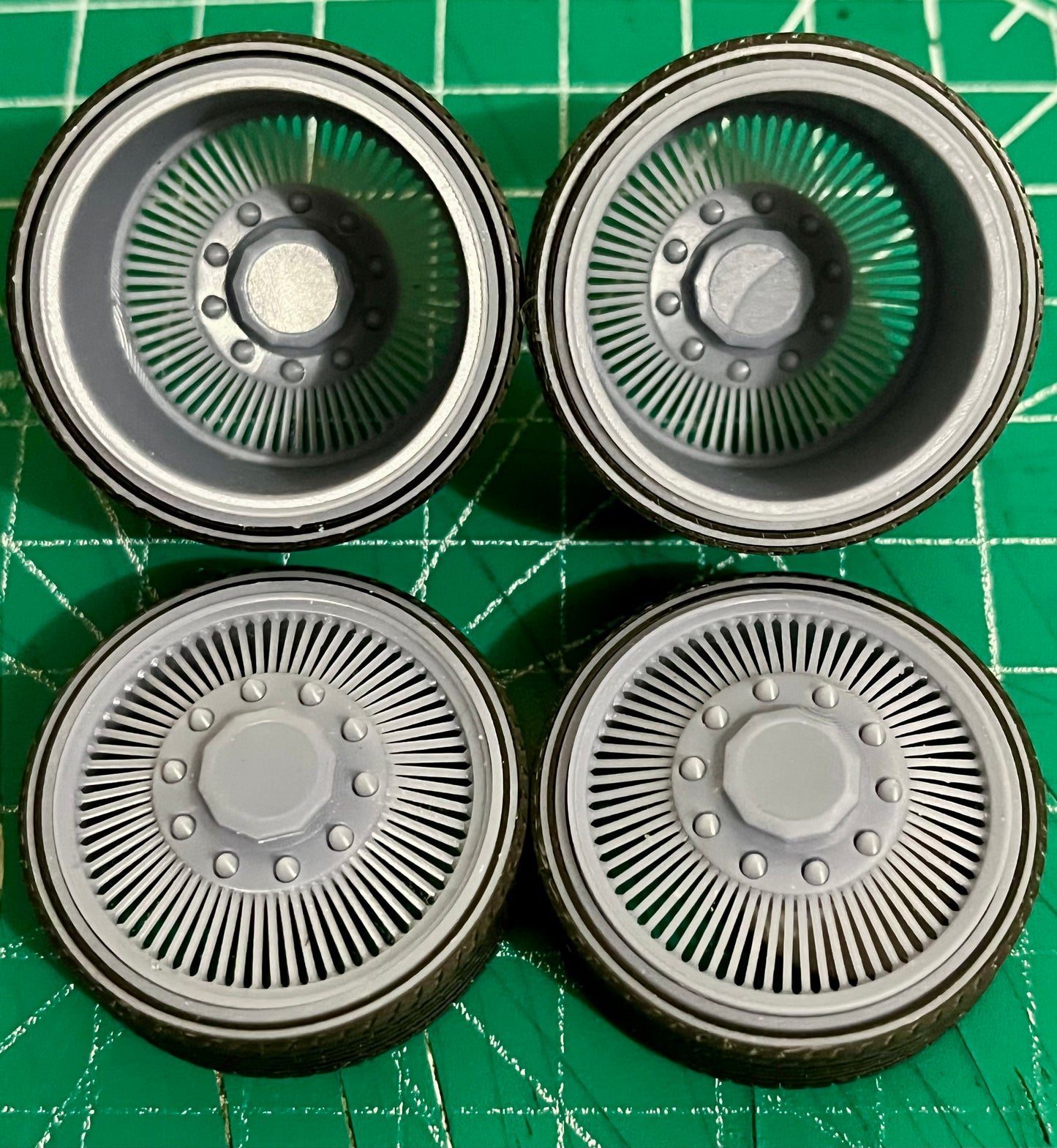 1/25 Scale - 26" TMP Dually Truck Wire Wheels - Donk, Big Rims, Old Schools, Traditionals, SUV