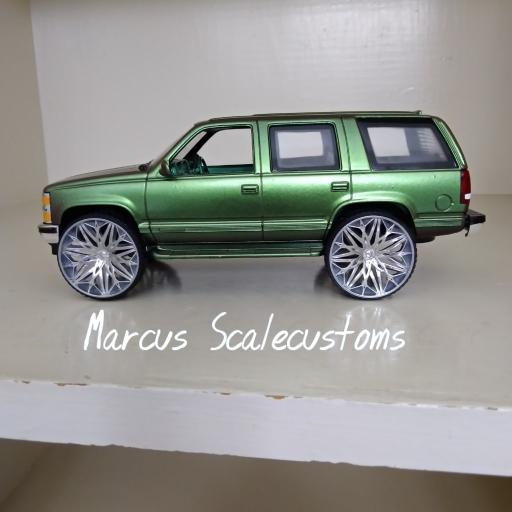 1/25 Scale - ASANT! AF179 Custom - D143V2 in 26"-36" Donk, Big Rims, Box Chevy, G-Body
