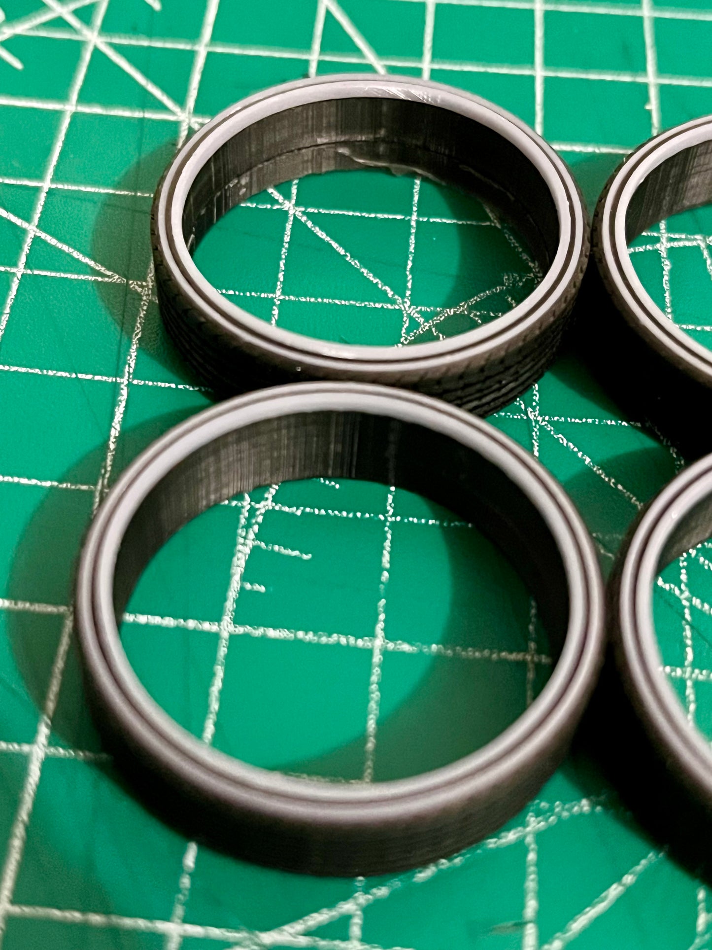 1/25 Scale - 26" Vogue Tire Set (tires only) - Donk, Big Rims, Old Schools, Traditionals, SUV