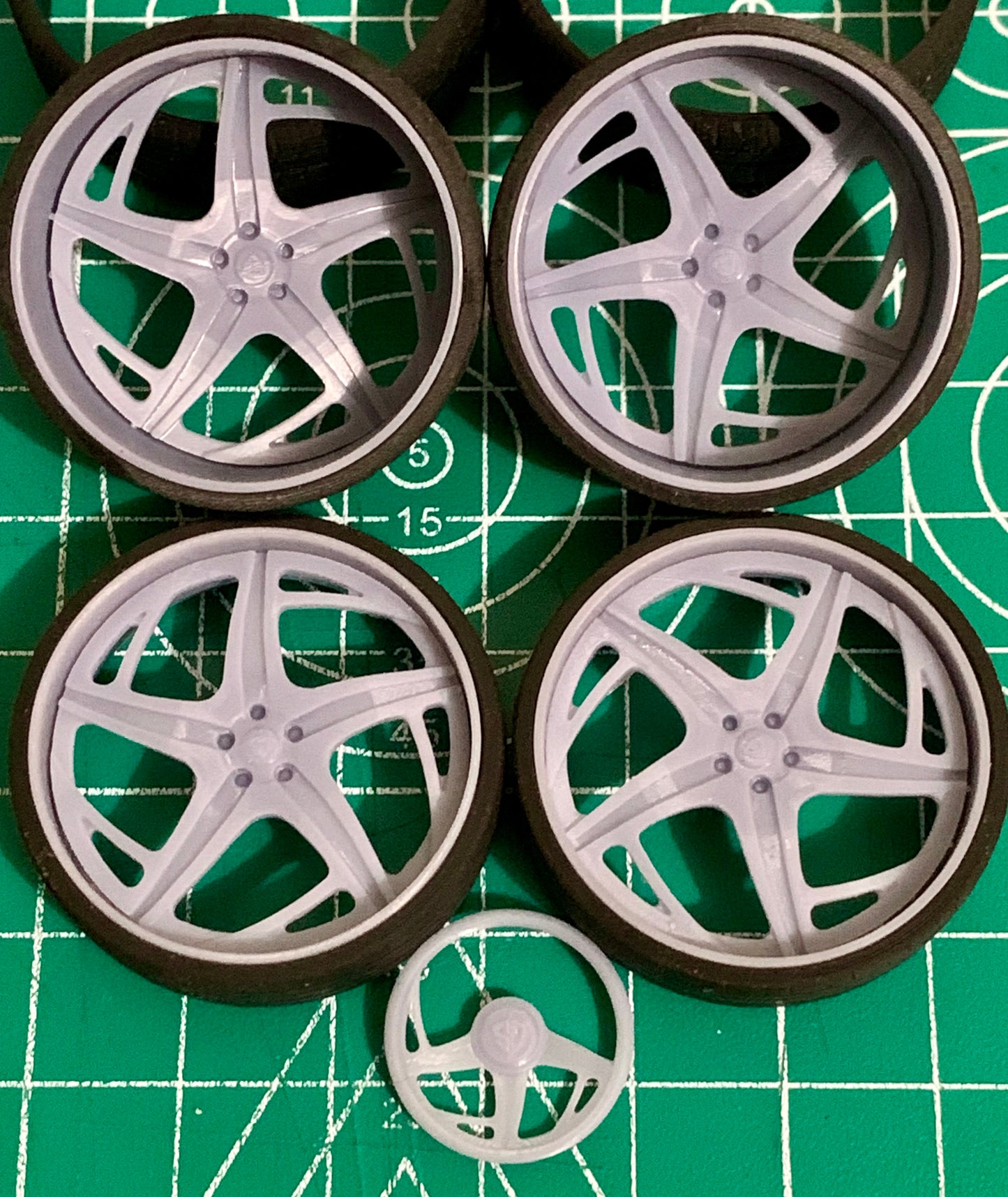 1/25 Scale - SD FORGED "SICKLE" Rims - in 26"-36" Donk, Big Rims, Old Schools, Traditionals, SUV