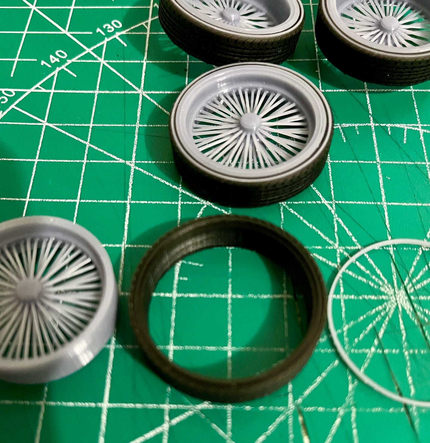 1/25 Scale - 26" TMP Wire Wheels - Donk, Big Rims, Old Schools, Traditionals, SUV