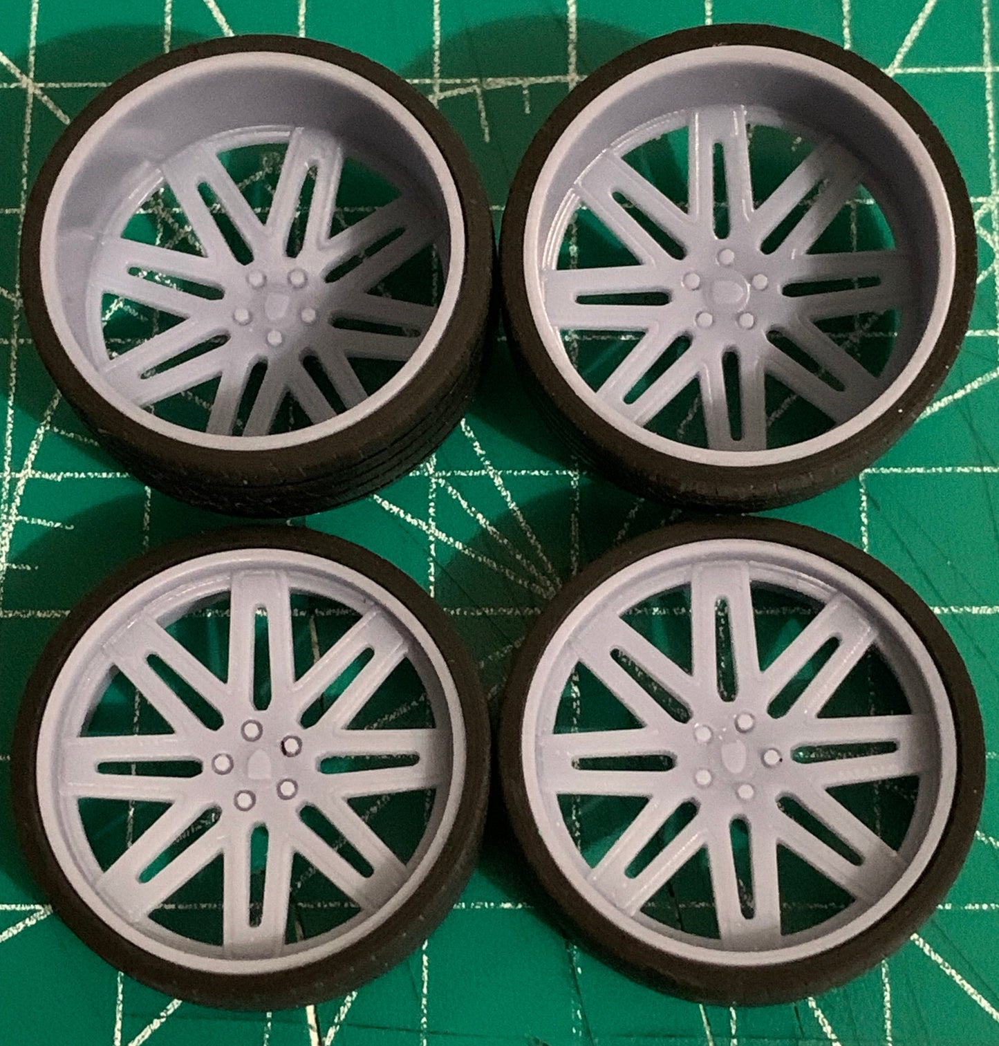 1/25 Scale - BARUGZAI EXEL V2 staggered - in 24"-36" Donk, Big Rims, Box Chevy, G-Body