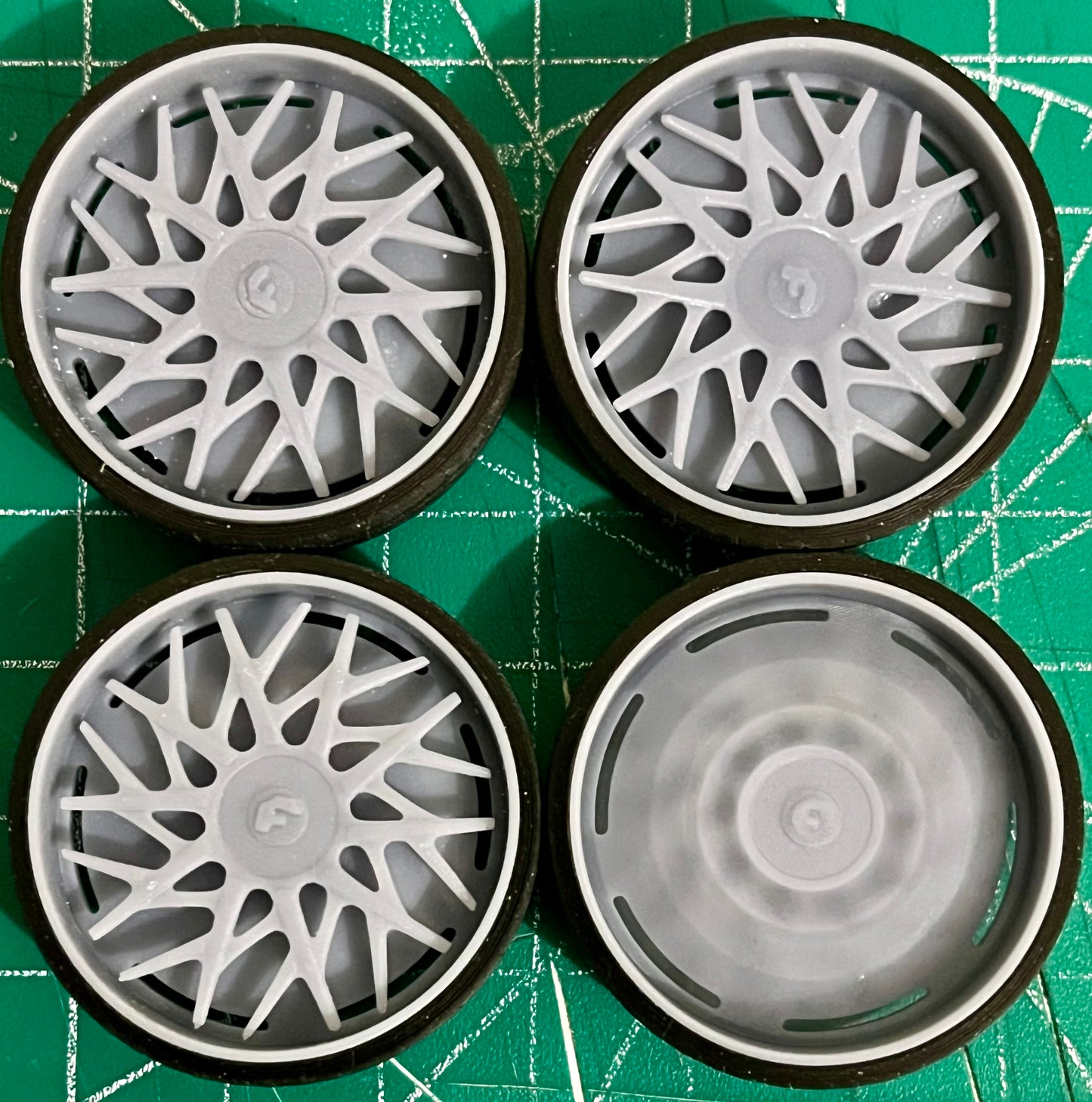 1/25 Scale - Forgiato "BLOCCO" Spinner - in 26"-36" Donk, Big Rims, Old Schools, Traditionals, SUV