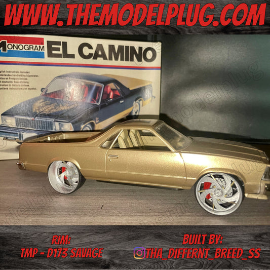1/25 Scale - TMP SAVAGE D173 in 26"-30" Donk, Big Rims, Box Chevy, G-Body