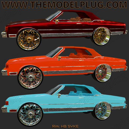 1/25 Scale - HB SYKE - in 26"-30" Donk, Big Rims, Box Chevy, G-Body