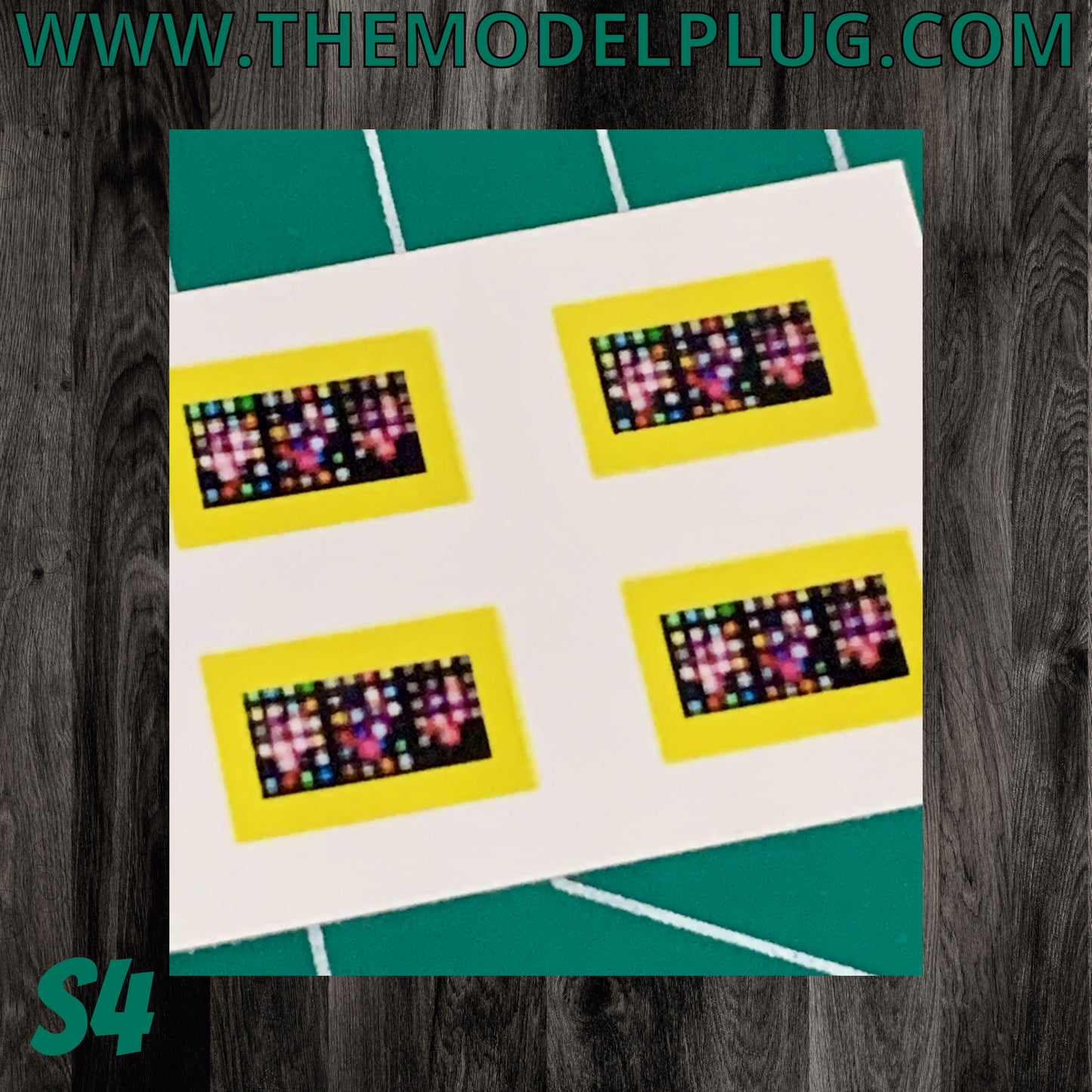 1/25 Scale - TMP 7" Universal Mount Screen Sticker Overlays (S4)