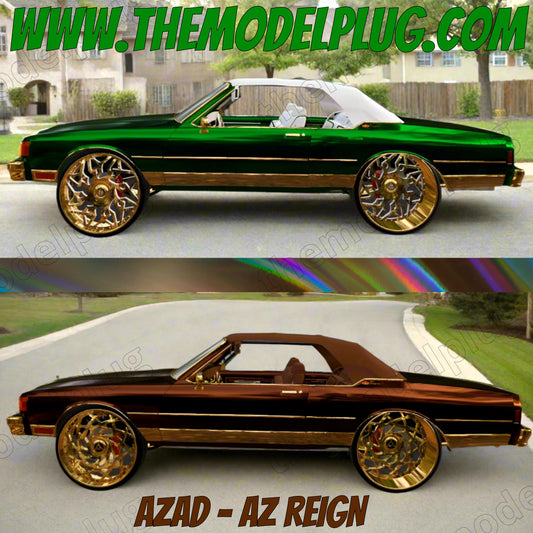 1/25 Scale - AZAD AZ REIGN - in 26"-30" Donk, Big Rims, Box Chevy, G-Body, Old Schools