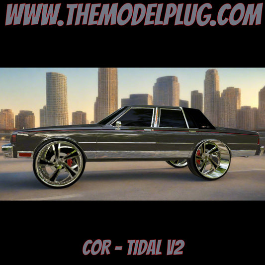 1/25 Scale - COR TIDAL V2 in 26"-30" Donk, Big Rims, Box Chevy, G-Body