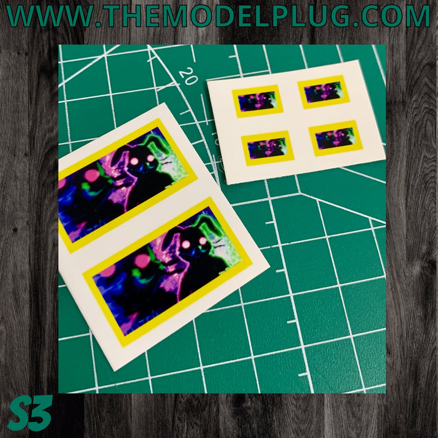 1/25 Scale - TMP 13.5" Universal Mount Screen Sticker Overlays (S3)