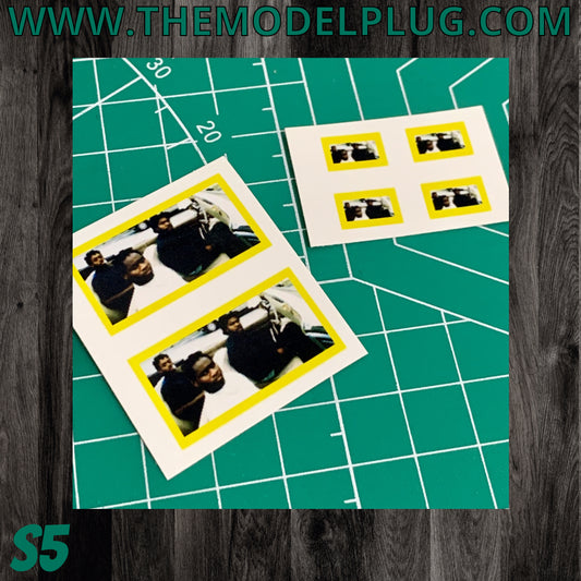 1/25 Scale - TMP 7" Universal Mount Screen Sticker Overlays (S5)