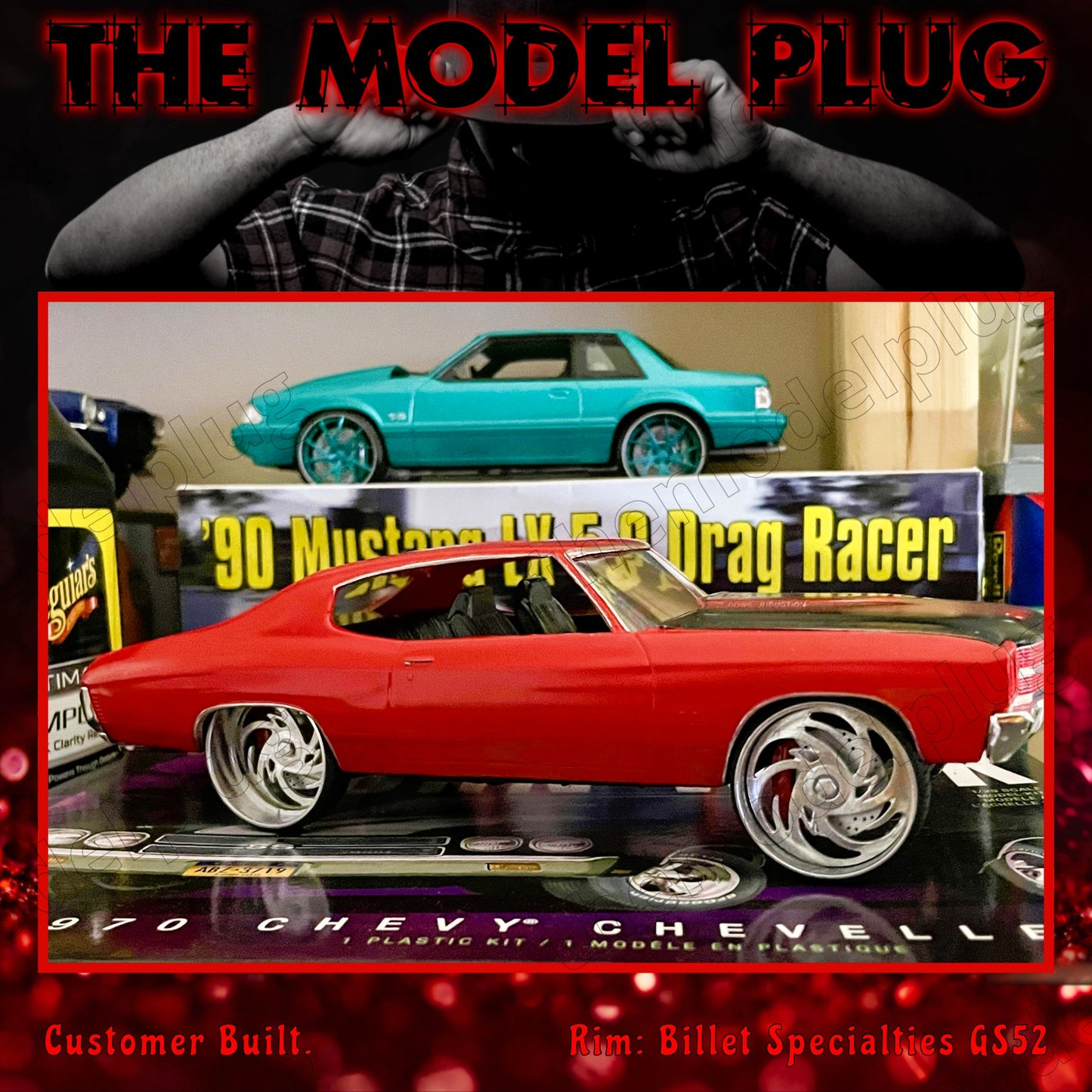 1/25 Scale - Billet Specialties GS52 in 26"-30" Donks, G-Body, Caprice, Impala, Big Rims