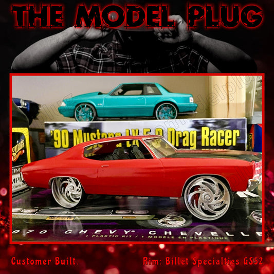 1/25 Scale - Billet Specialties GS52 in 26"-30" Donks, G-Body, Caprice, Impala, Big Rims