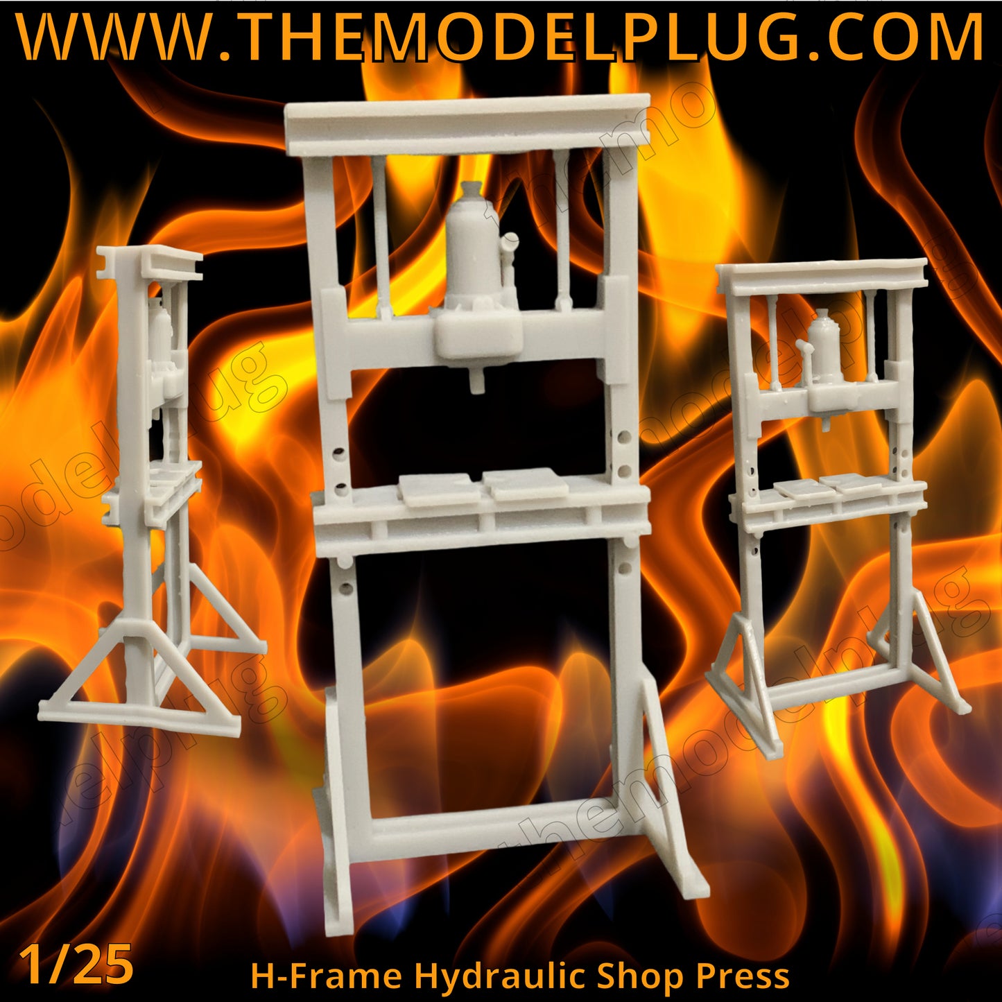 1/25 Scale - H-Frame Hydraulic Press