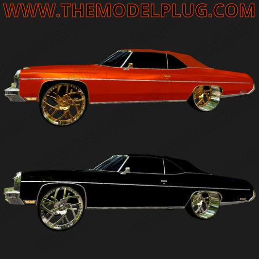 1/25 Scale - RUCC! CREAME in 26"-30" Donks, G-Body, Caprice, Impala, Big Rims