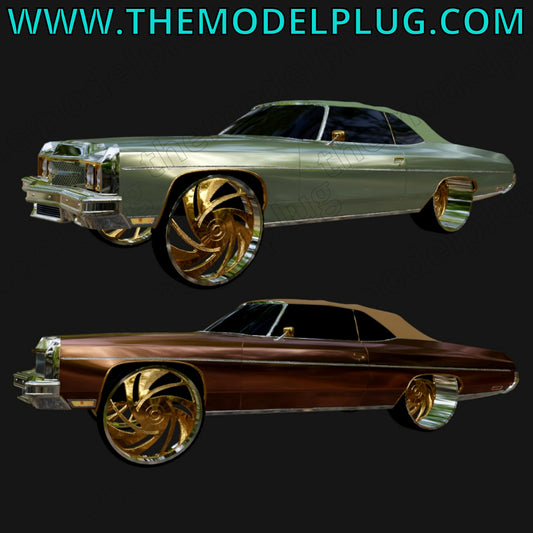 1/25 Scale - Billet Specialties GS69 Psyco in 26"-30" Donks, G-Body, Caprice, Impala, Big Rims